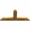 Ekena Millwork Portland Rough Sawn Timber Gable Bracket, Western Red Cedar, 36"W x 16"H x 2"D x 4"F, 11/12 Pitch GBW036X16X0204POR00RWR - alternate 5